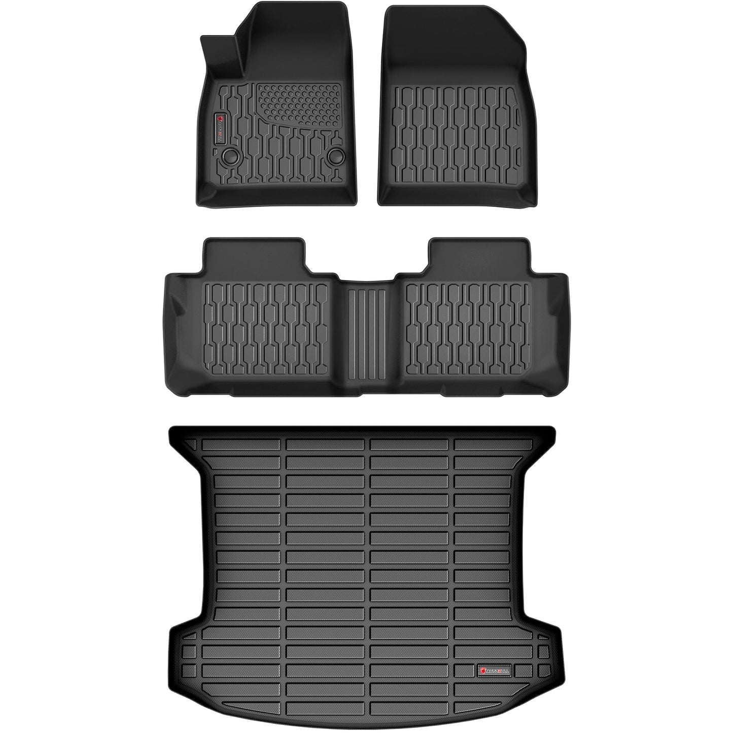 AUTOBULL Floor Mats & Cargo Liner for 2025 2026 Chevy Equinox (Fit Gas) & GMC Terrain, Car Mats Full Set 6-Piece,All-Weather TPE